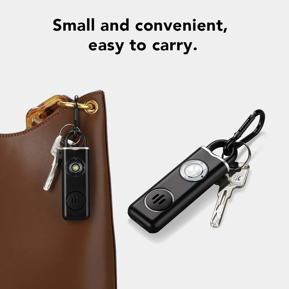 130Db Rechargeable Personal Self Defense Alarm - Loud Emergency Panic Alarm for Women and Girls